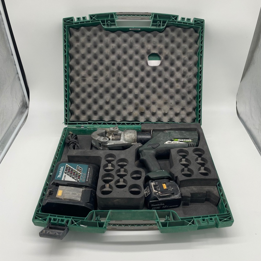 Greenlee Gator EK12IDL 12-Ton DIELESS Hydraulic Crimper Kit • Makita 18V Case
